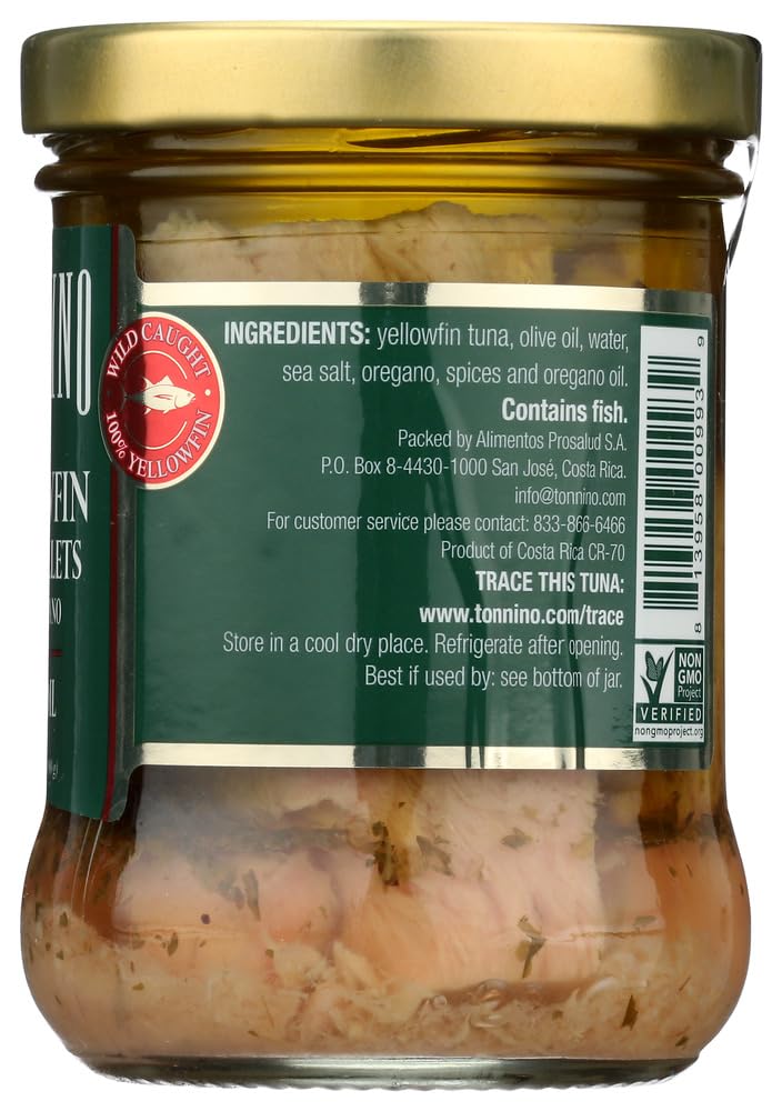 Tonnino Tuna Fillets with Oregano in Olive Oil -- 6.7 oz - 2 pc