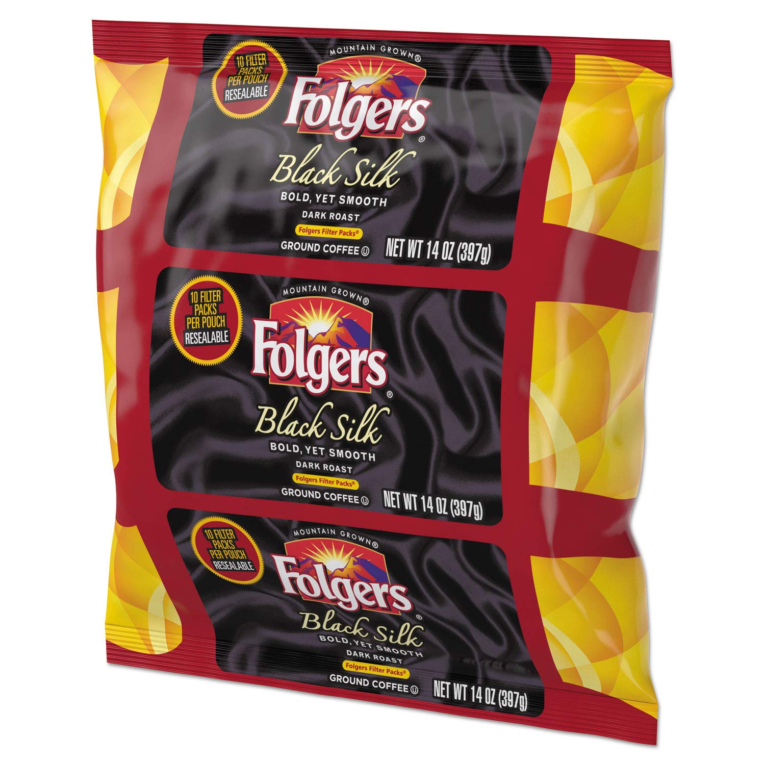 Folgers Black Silk Coffee Filter Packs - 1.4oz