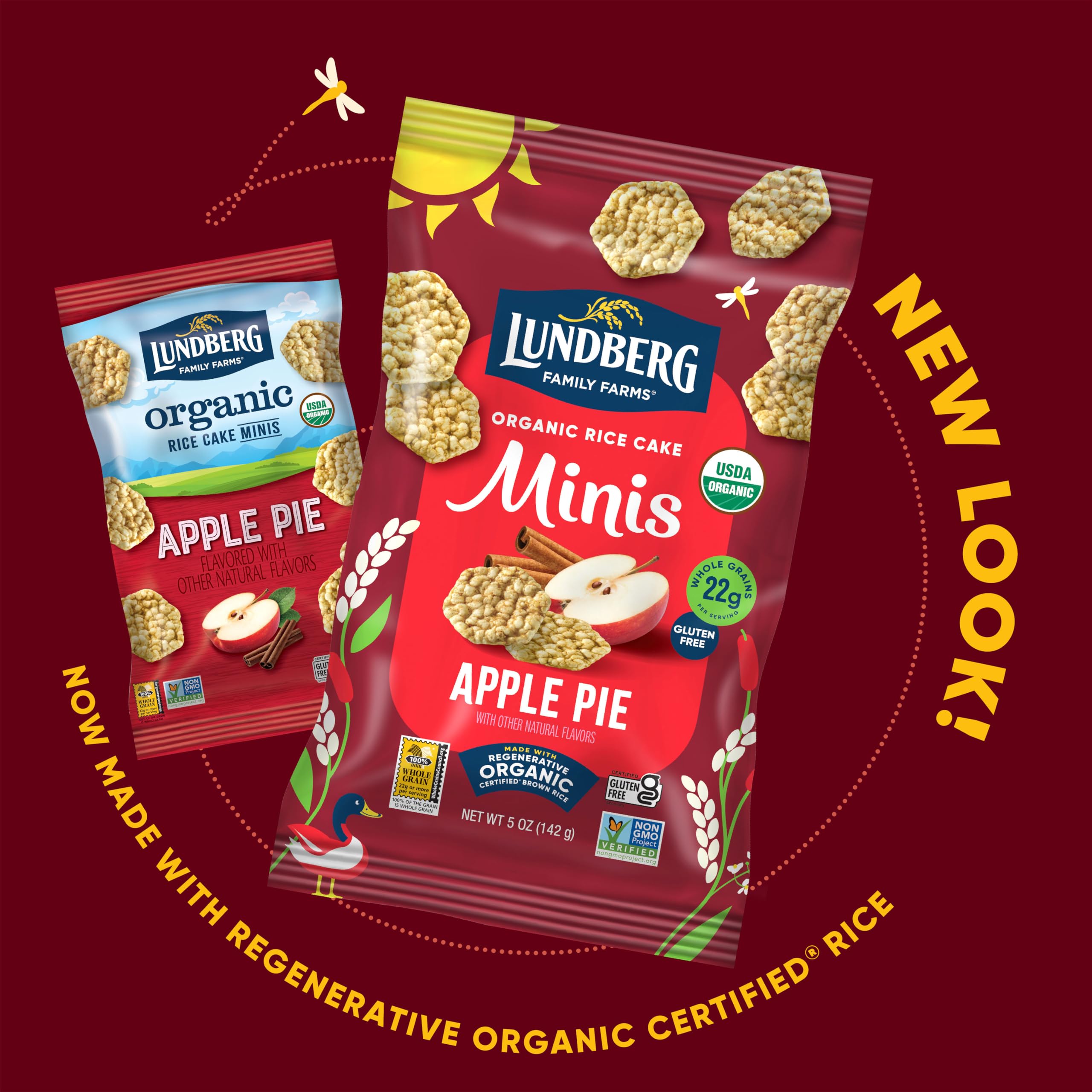 Lundberg Organic White Cheddar Rice Cake Minis