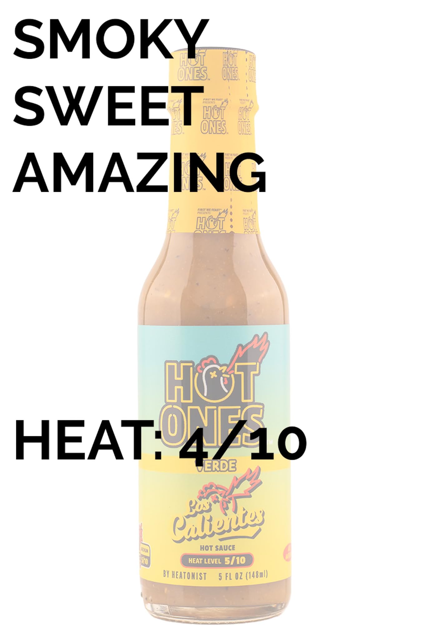 Hot Ones Los Calientes Hot Sauce Gift Set Made With Natural Ingredients & Powerful Flavors