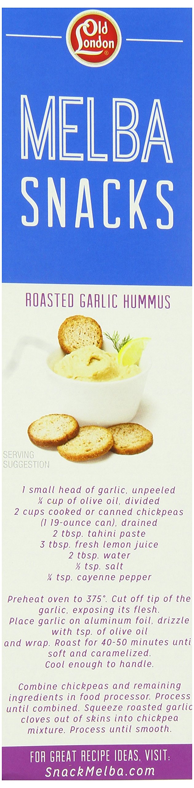 Old London, Bagel Chips, Garlic and Herb, 5 Ounce (Pack of 12)