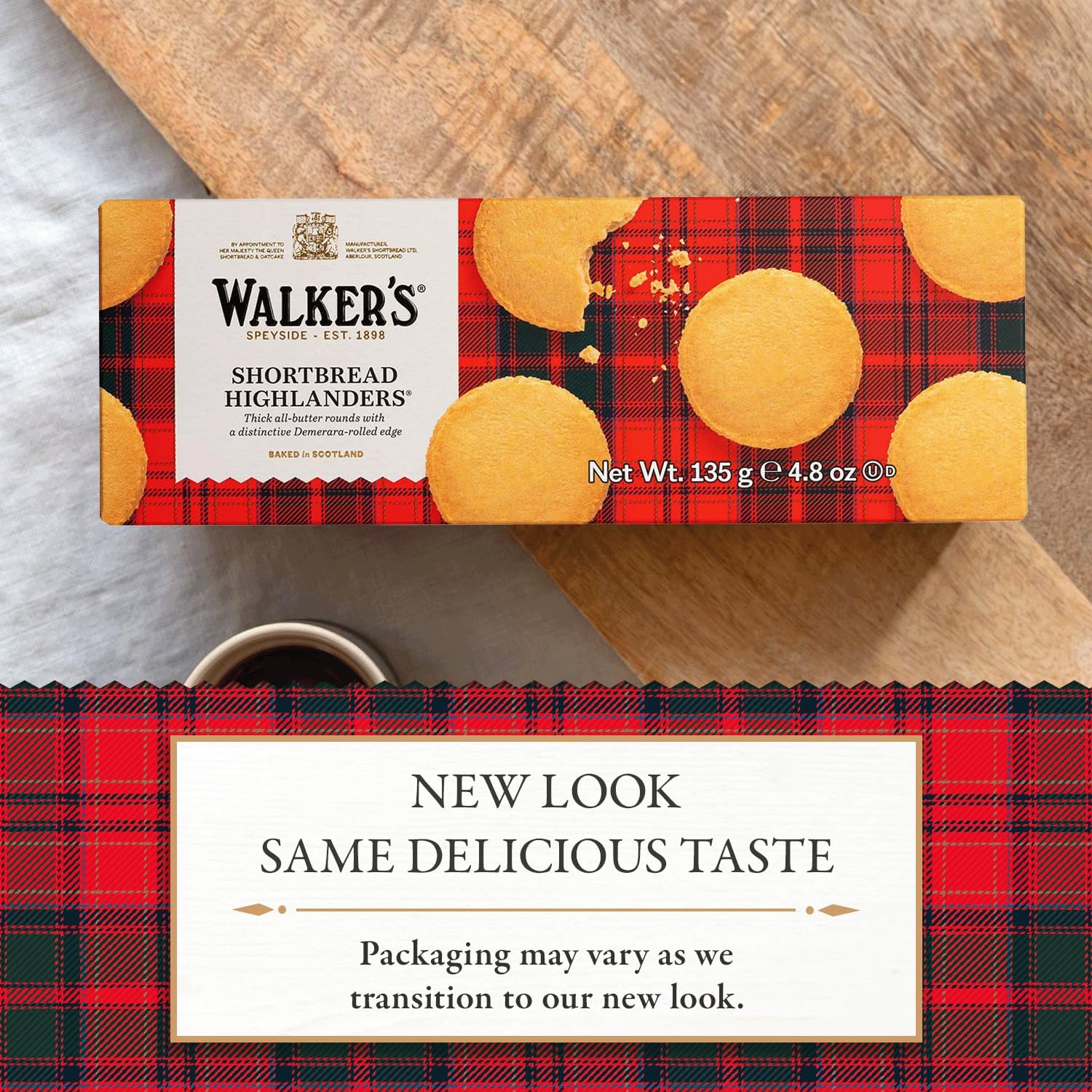 Walkers Homebake Highlander Shortbread, 4.7 Ounce - 12 per case.12