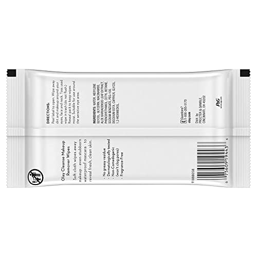 Olay Make-Up Remover Towelettes 25 Count Fragrance Free