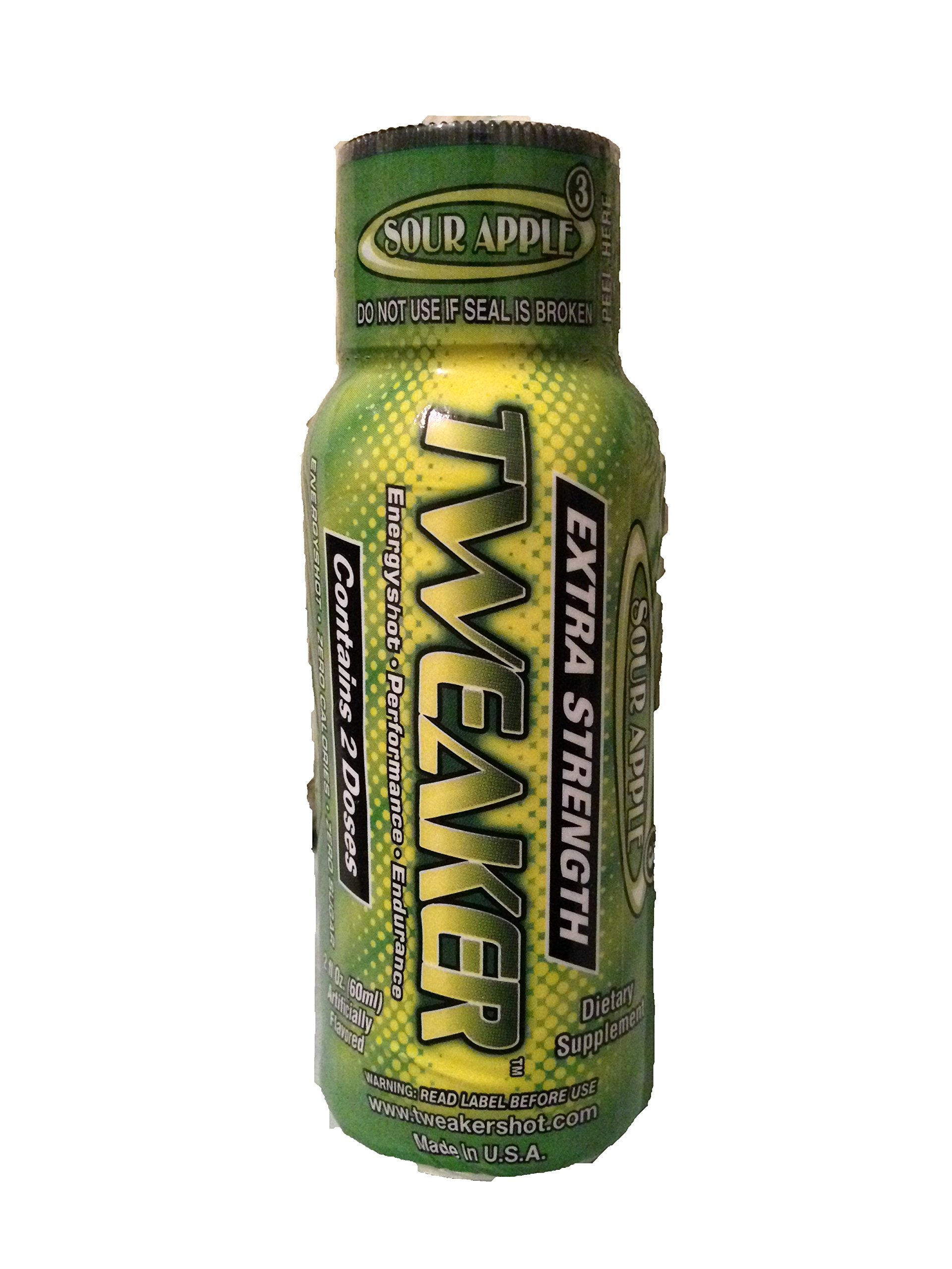 Tweaker Extreme Energy Drinks - Extra Strenth - Sour Apple (12 Pack)