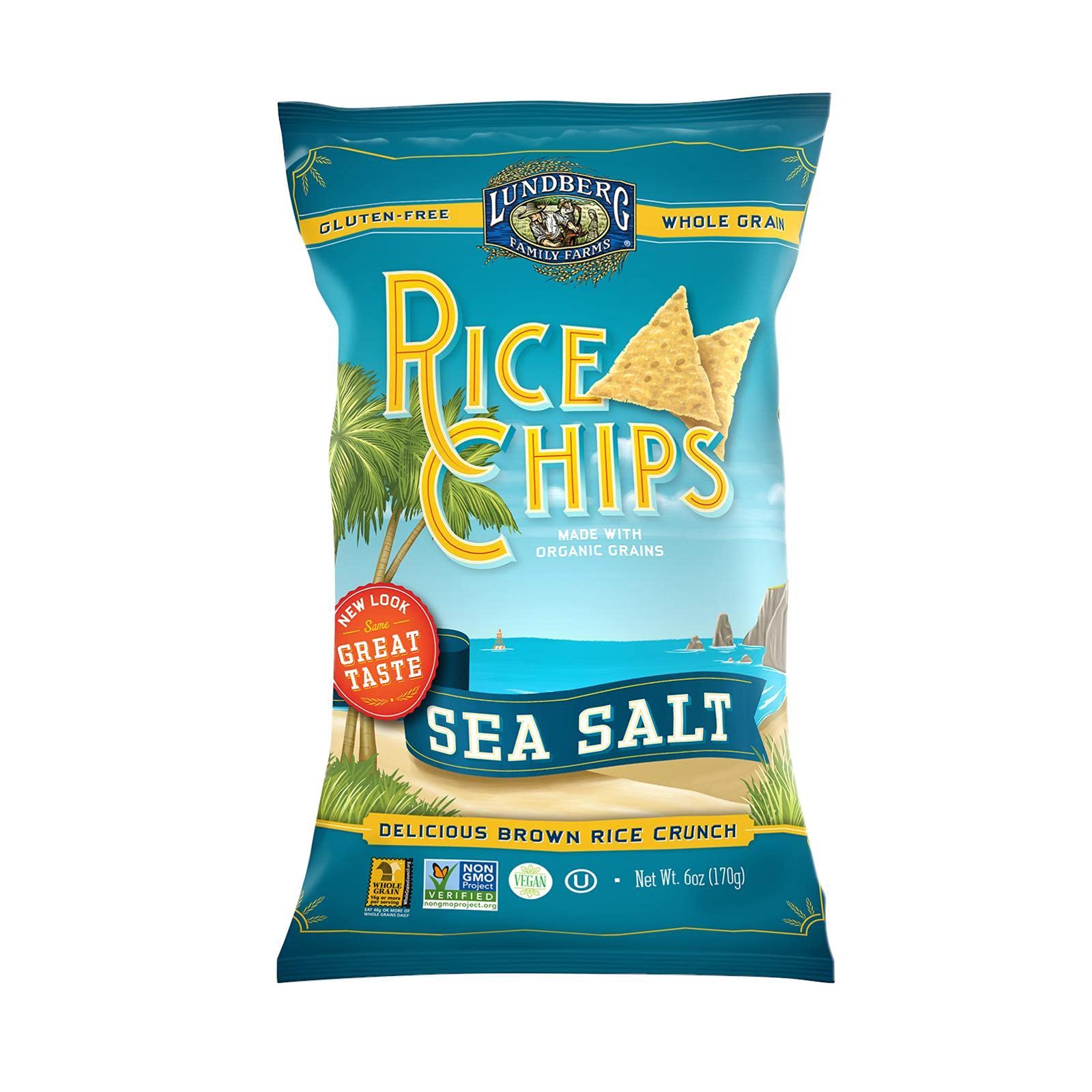 Lundberg Chips Rice Orgnl Seaslt Gf12