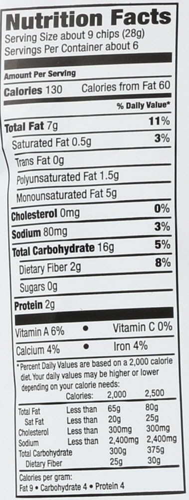 Way Better Snacks Whole Grain Corn Tortilla Chips Sweet Potato -- 5.5 oz - 2 pc