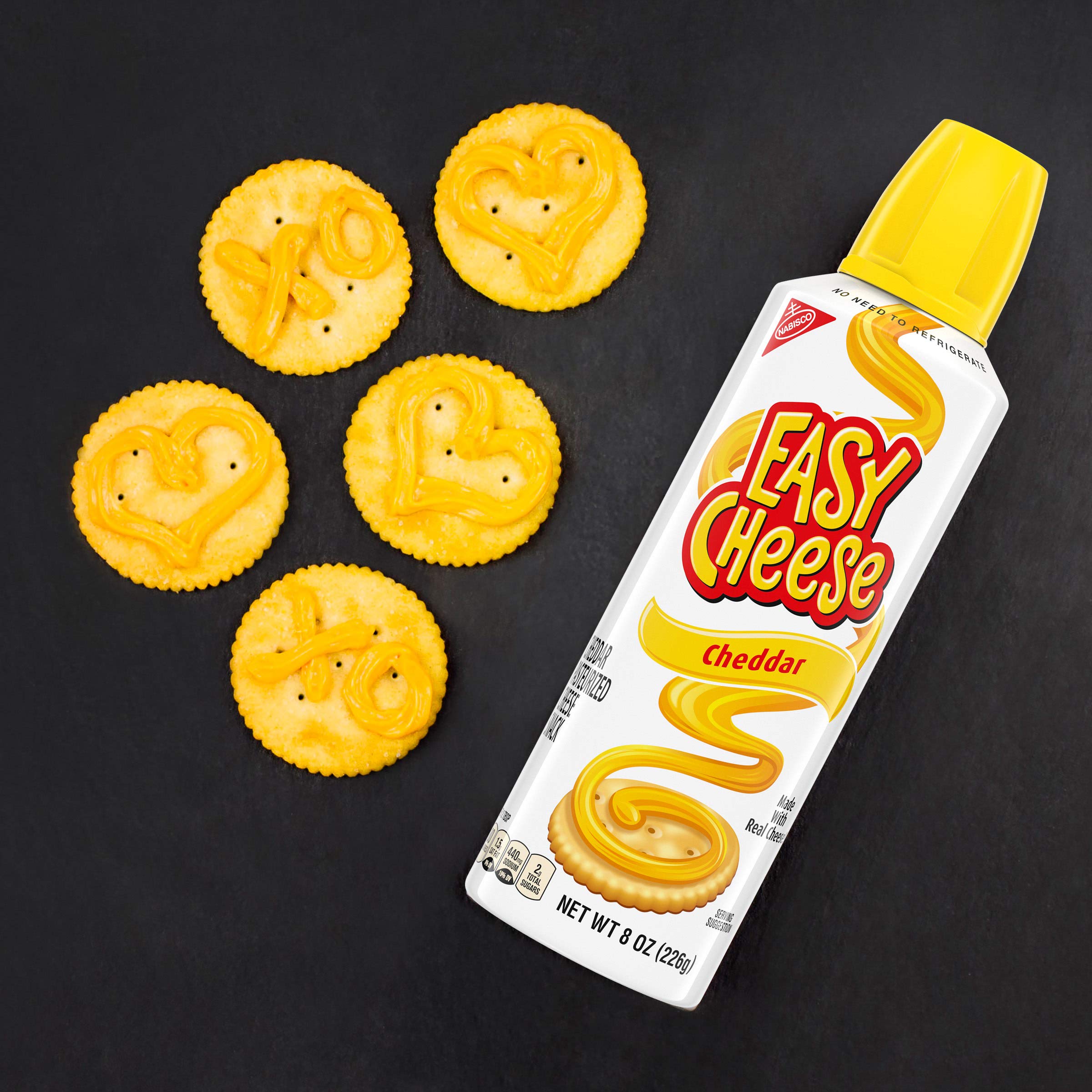 Easy Cheese Cheddar Cheese Snack, 8 oz