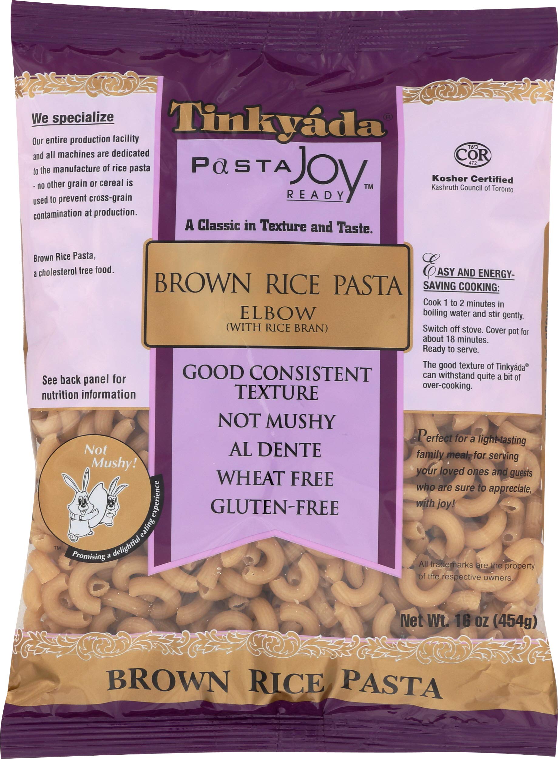 Tinkyada Brown Rice Elbow Pasta, 16 Oz