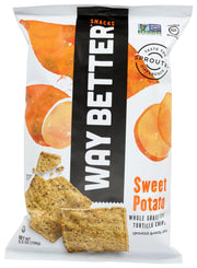 Way Better Snacks Whole Grain Corn Tortilla Chips Sweet Potato -- 5.5 oz - 2 pc