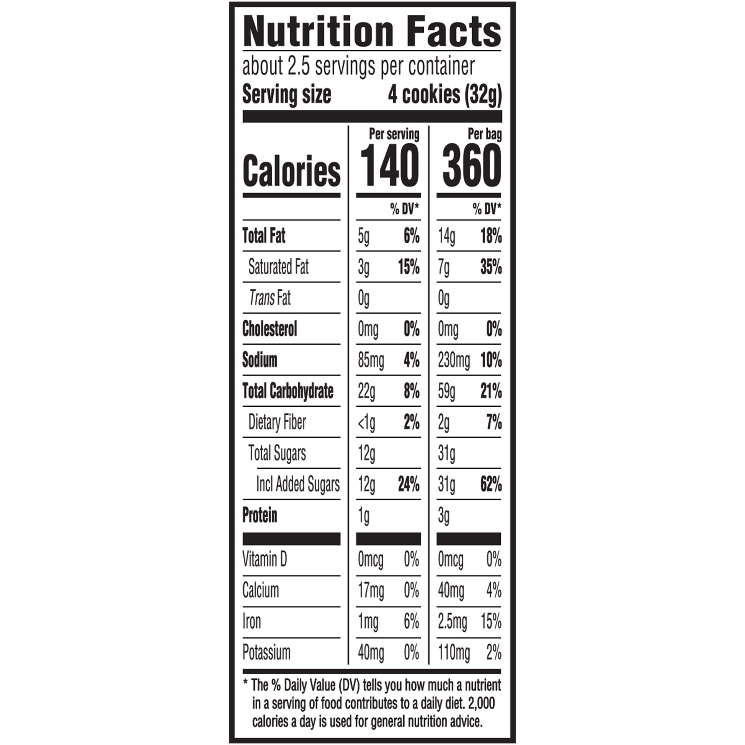 Mini CHIPS AHOY! Chewy Chocolate Chip Cookies, 1 Big Bag (3 oz.)