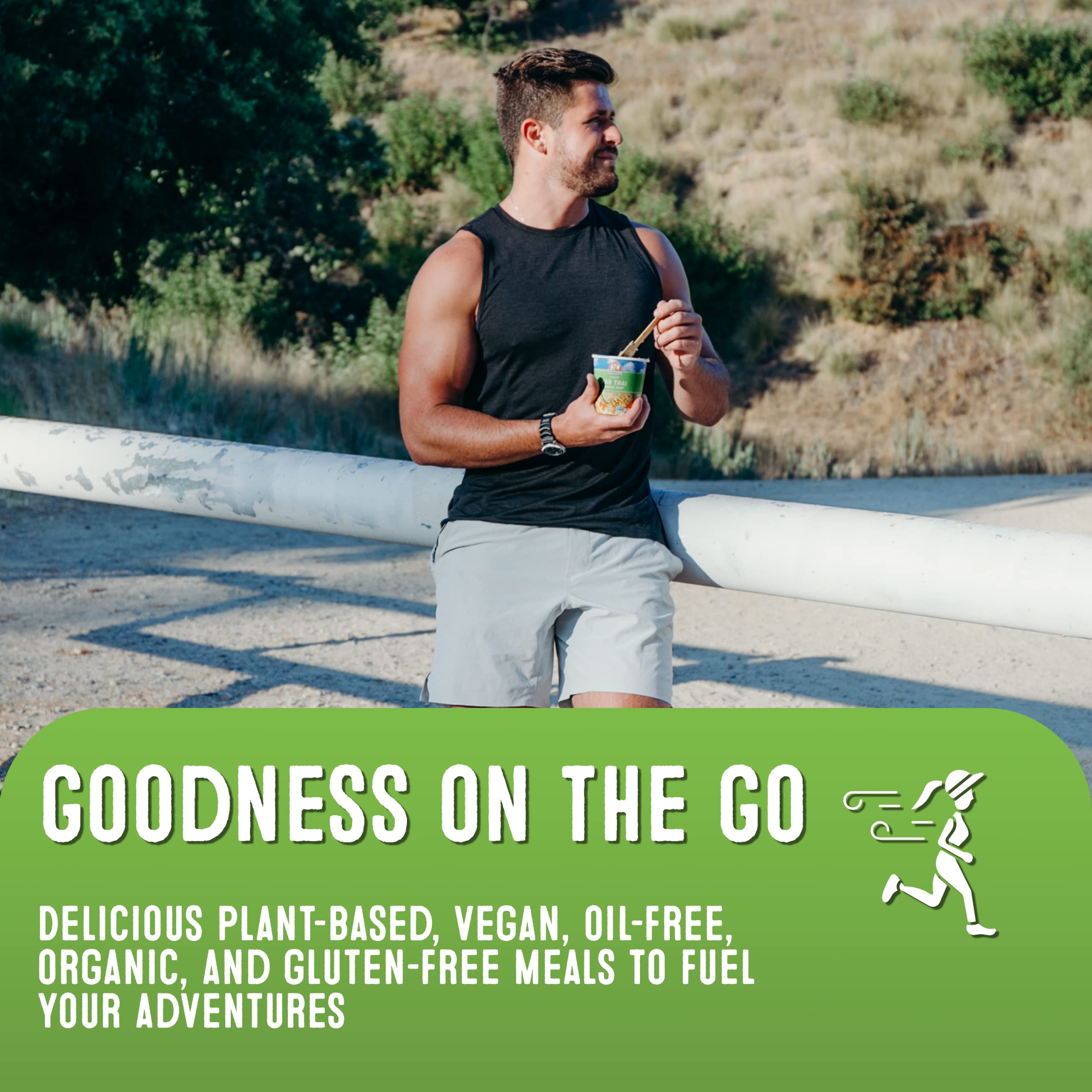 Dr. McDougall's Vegan Chicken Soup - Chicken Noodle Soup - Organic Ramen Noodle Cups - Low Sodium Vegan Soup with Instant Noodles - 1.4 Ounces - Pack of 6