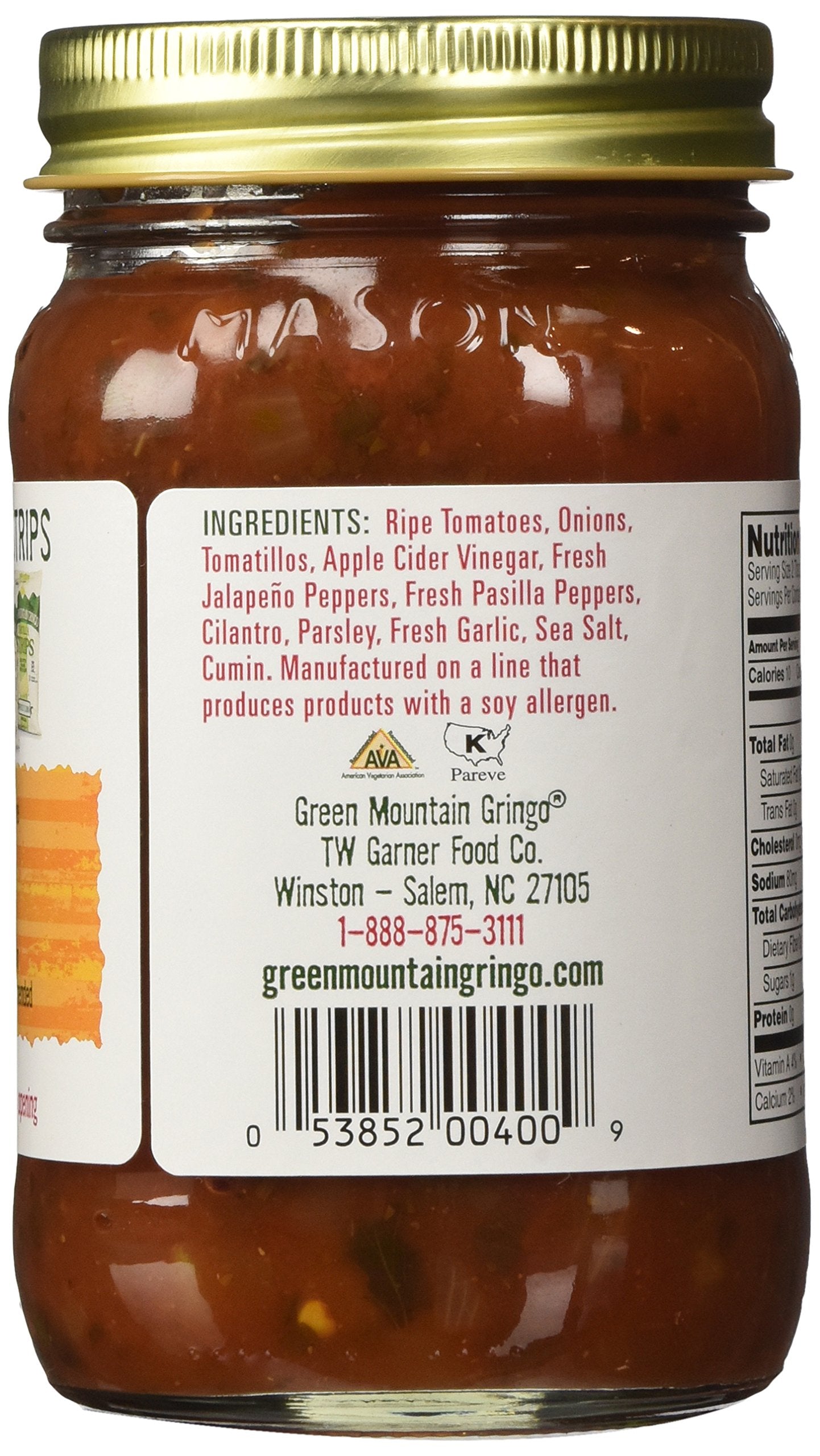 Green Mountain Gringo Salsa, Medium, 16 Oz (Pack of 2)