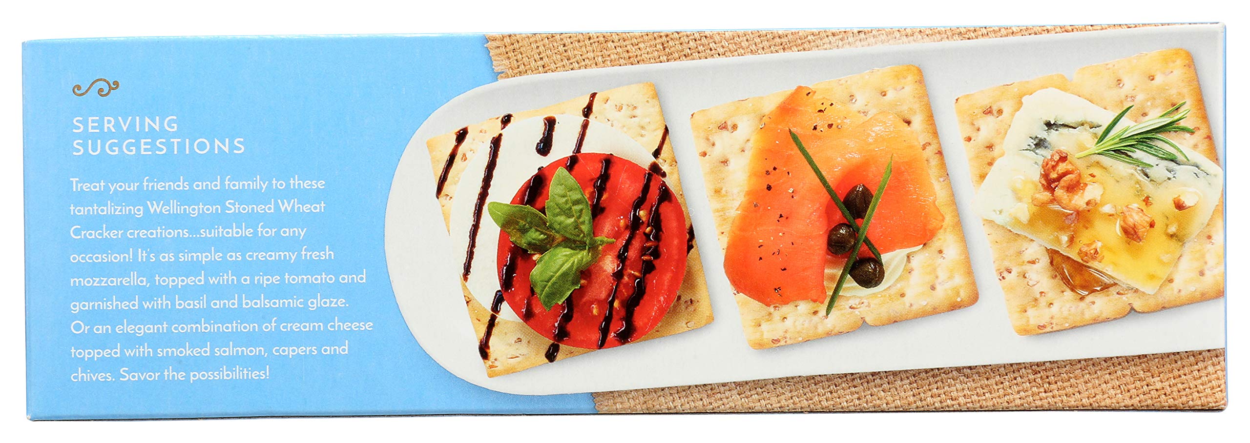 Wellington Stoned Wheat Crackers, cheese , 10.6-Ounces (Pack of 12)