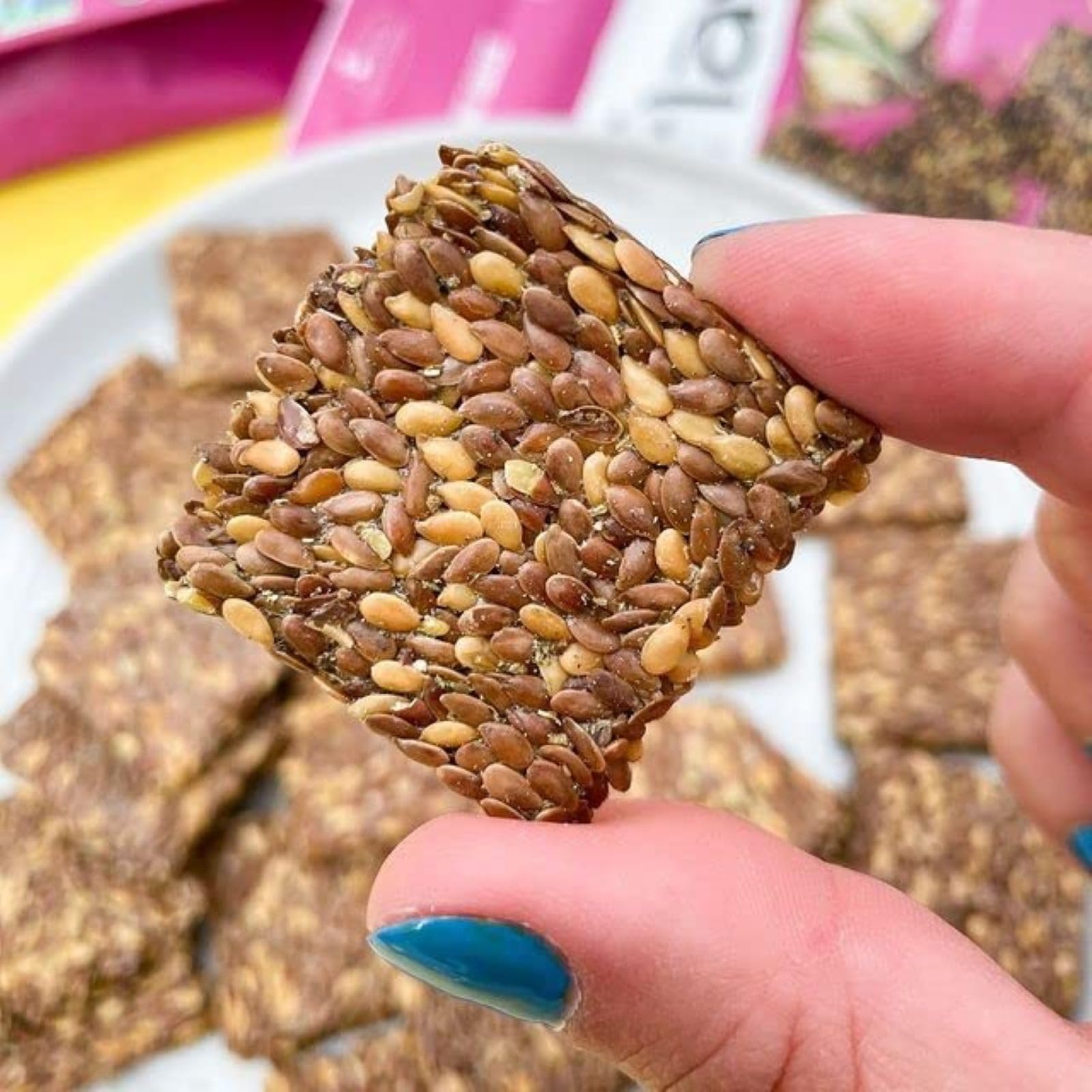 Sea Salt Flaxseed Crackers
