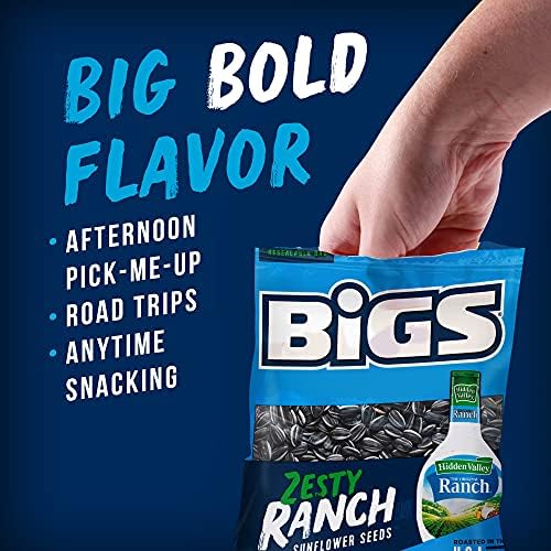 BIGS Hidden Valley Ranch Sunflower Seeds, Keto Friendly Snack, Low Carb Lifestyle, 5.35 oz Bag