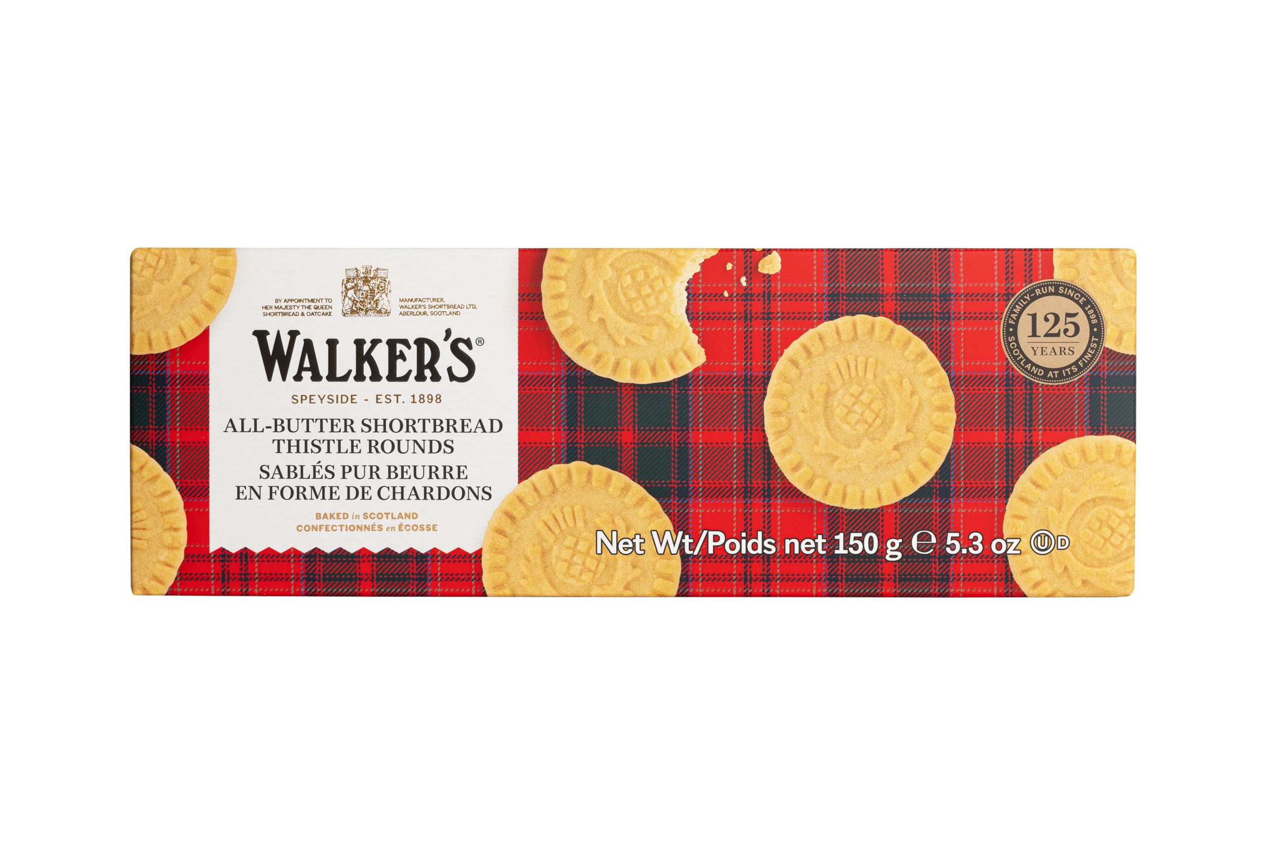 WALKERS: Pure Butter Shortbread Rounds, 5.3 oz