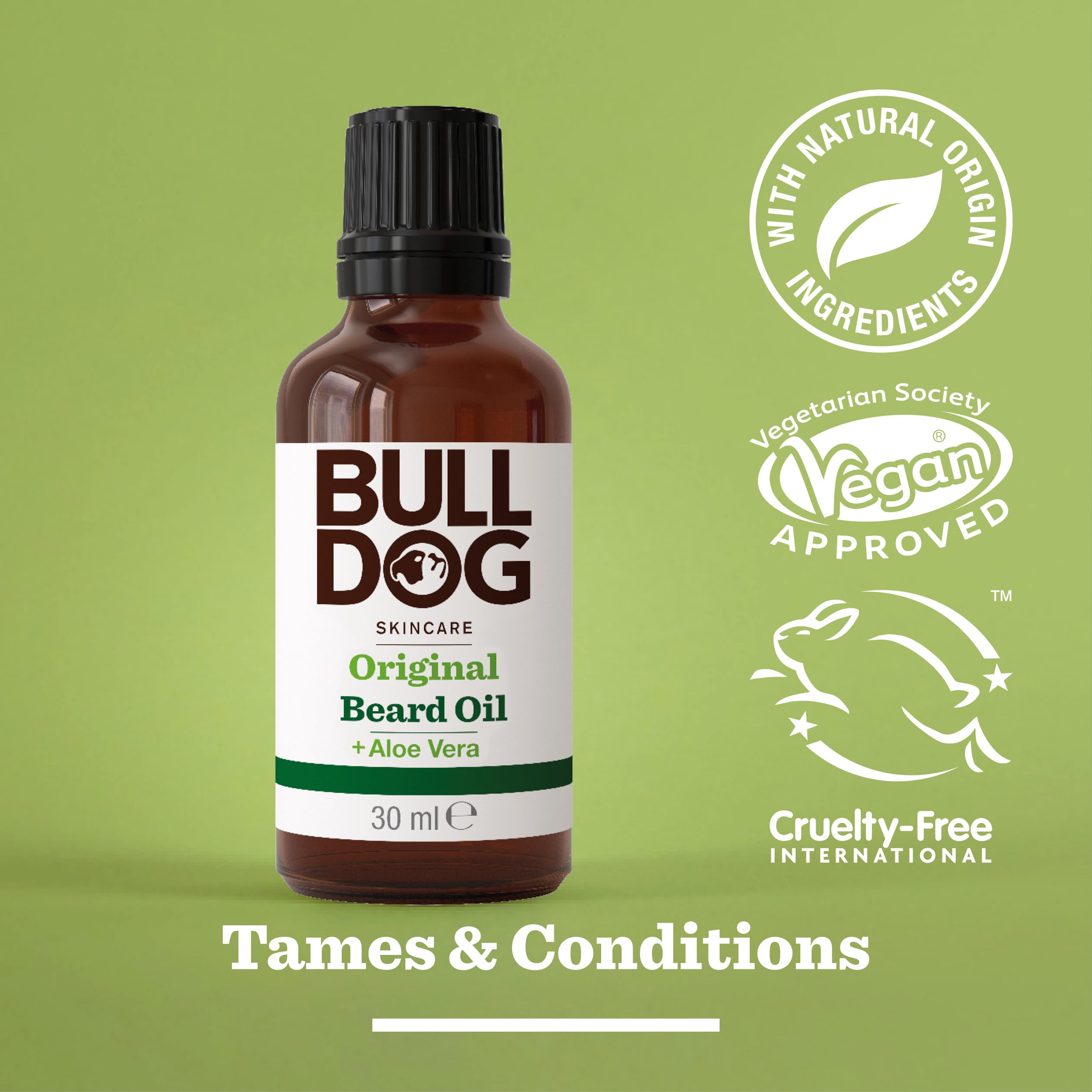 BULLDOG SKINCARE - Grooming Original Beard Oil Tames and Conditions Beard 30 ml