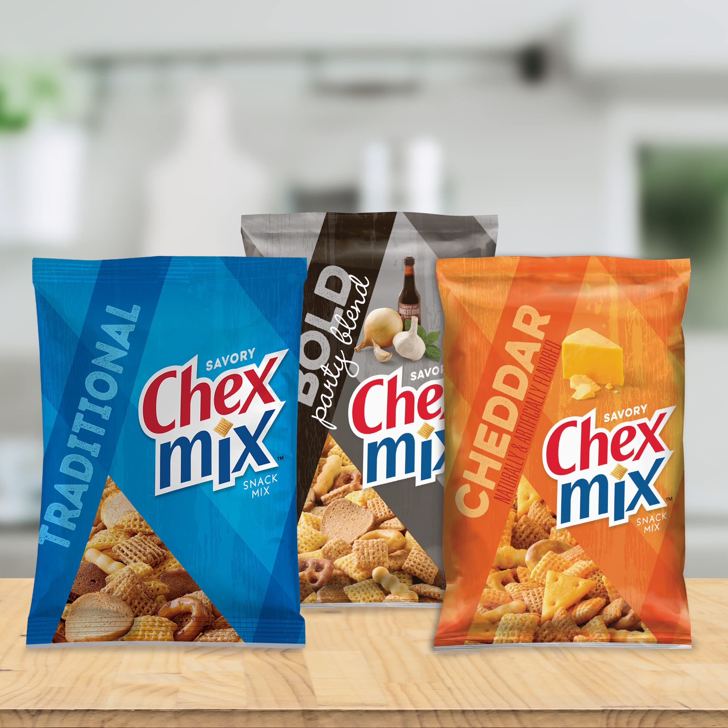 Chex Mix, Savory Snack Bag, 8.75 oz (Pack of 12)