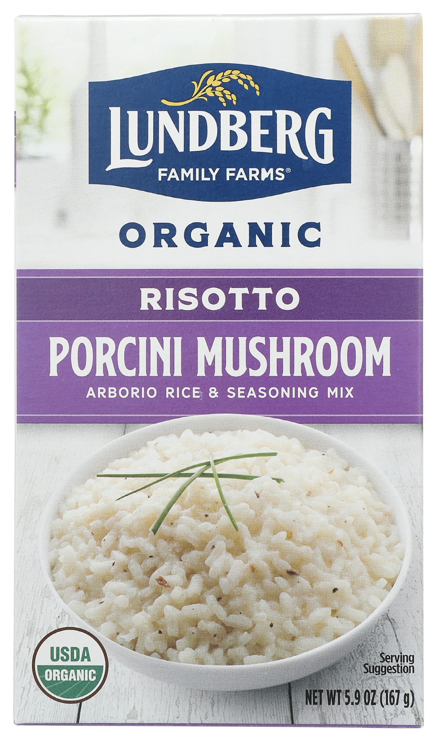 Lundberg Family Farms, Risotto Porcini with Wild Porcini