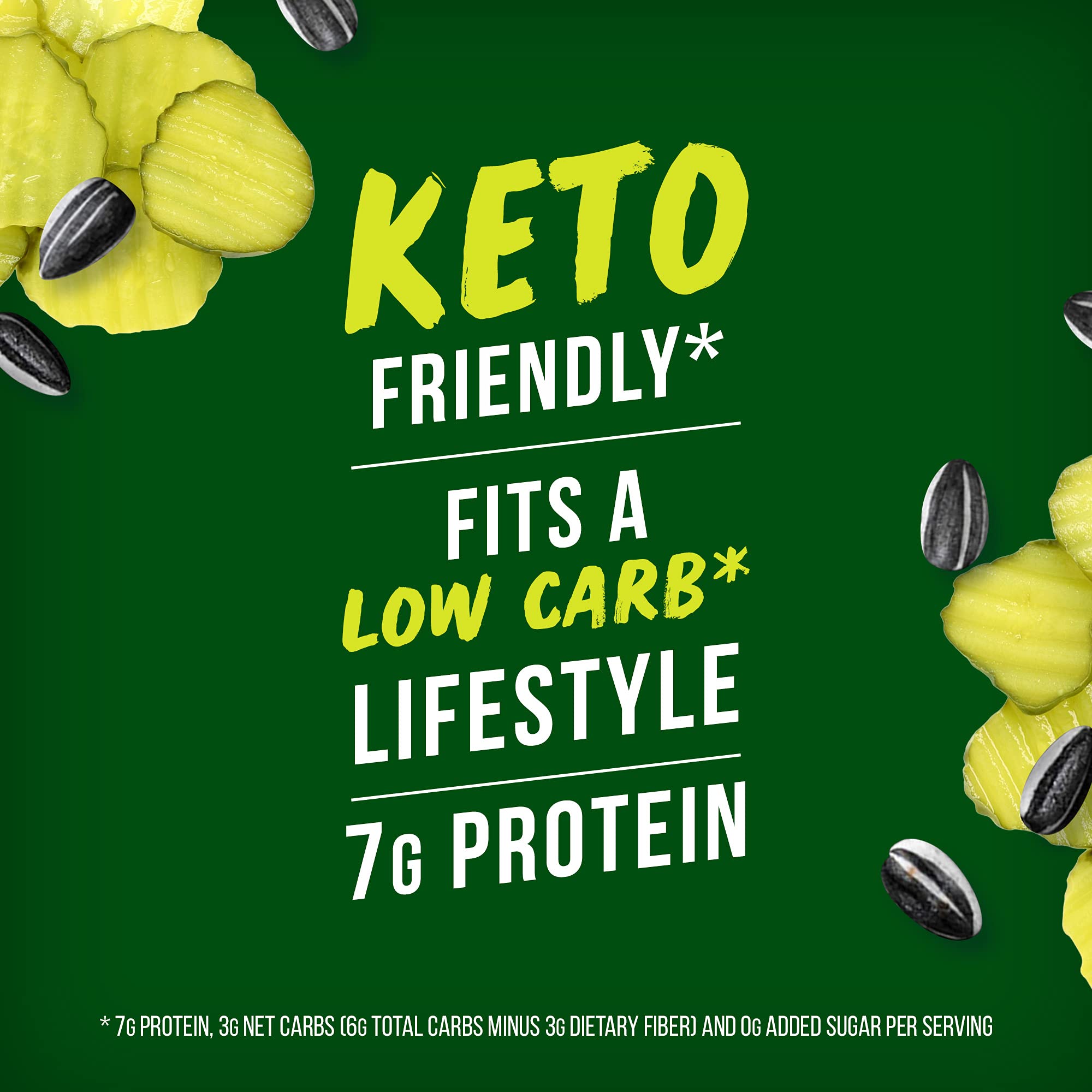 BIGS Vlasic Dill Pickle Sunflower Seeds, Keto Friendly Snack, Low Carb Life