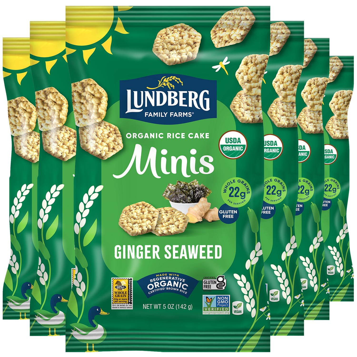 Lundberg Organic White Cheddar Rice Cake Minis