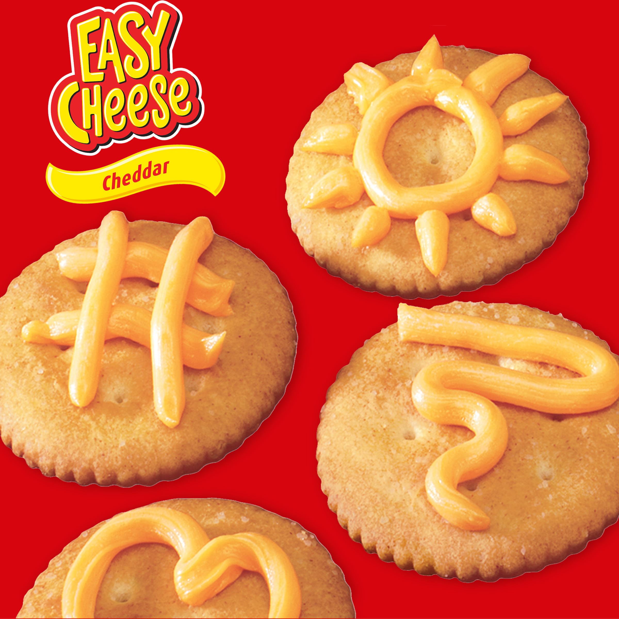 EASY CHEESE Cheddar Cheese Snack, 8 oz