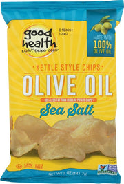 Good Health Inc. Kettle Style Olive Oil Potato Chips Sea Salt -- 5 oz - 2 pc