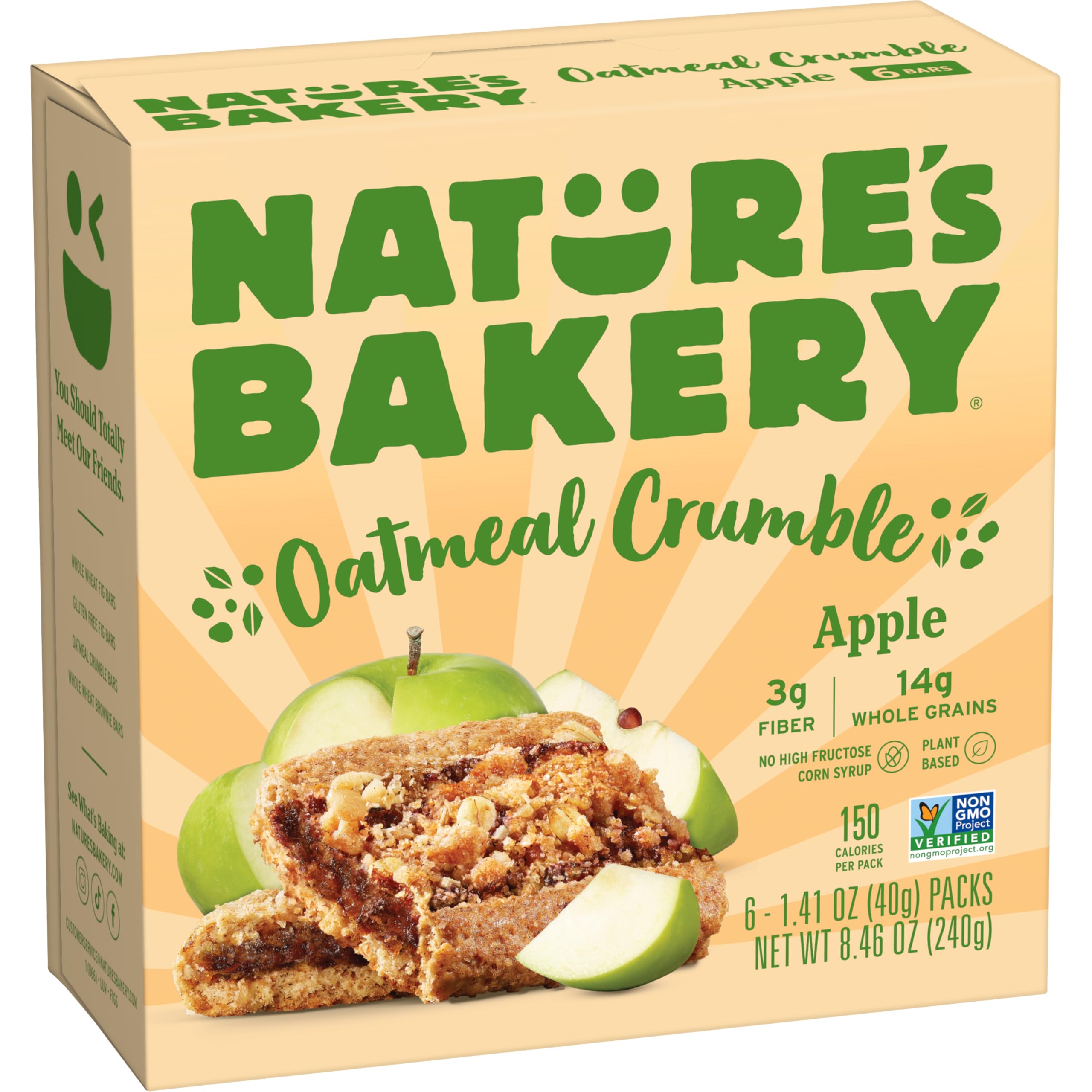 Nature's Bakery Oatmeal Crumble Bars Oz