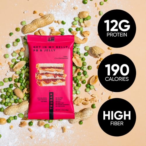 TruBars Vegan Protein Bars - Soy Free, Dairy Free, Gluten Free Protein Bars - No Sugar Alcohols - Non-GMO - 12g of Protein