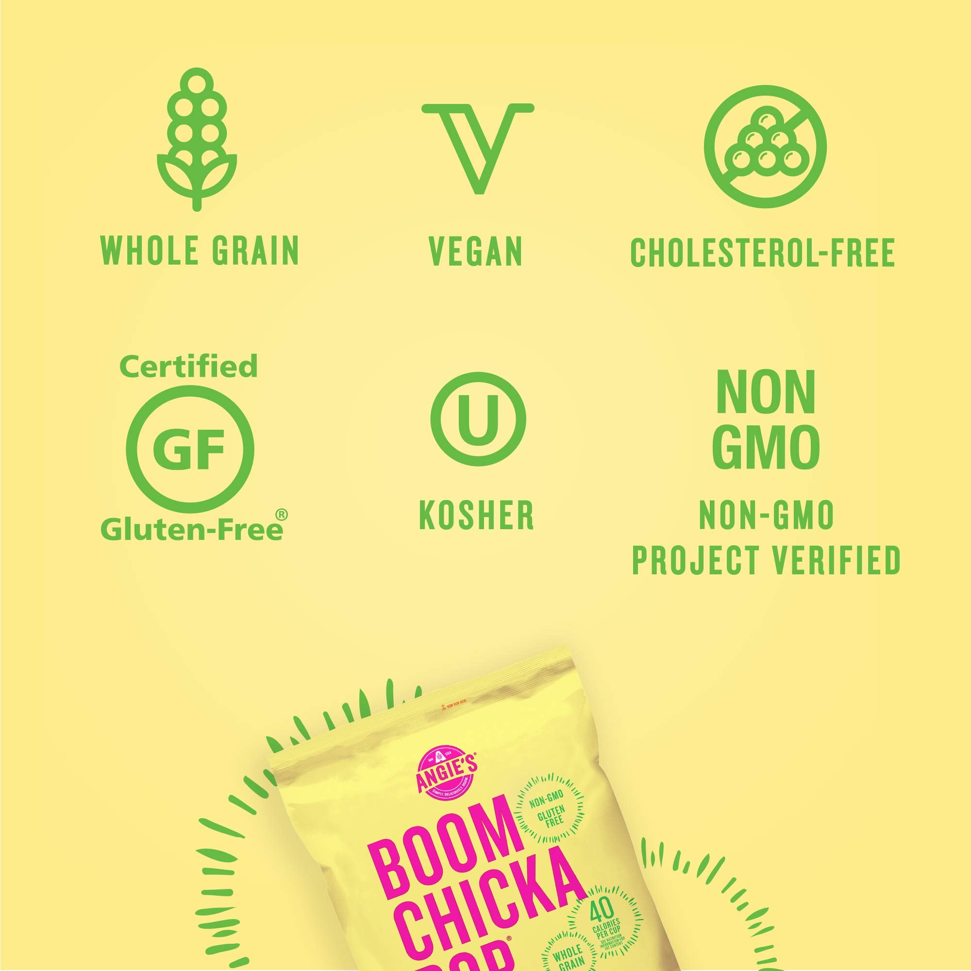 Angie's BOOMCHICKAPOP Sea Salt Popcorn, 4.8 oz.