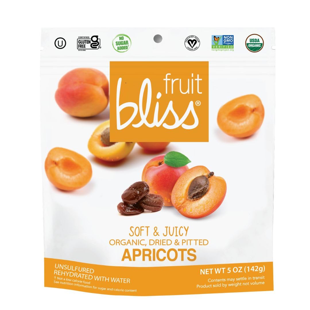 Unsulfured Turkish Apricots - Organic Apricots Dried Fruit Snacks - Healthy Snacks for On the Go & Post Workout Snacks - Non-GMO, Gluten-Free, Dried Apricot Fruit Snacks
