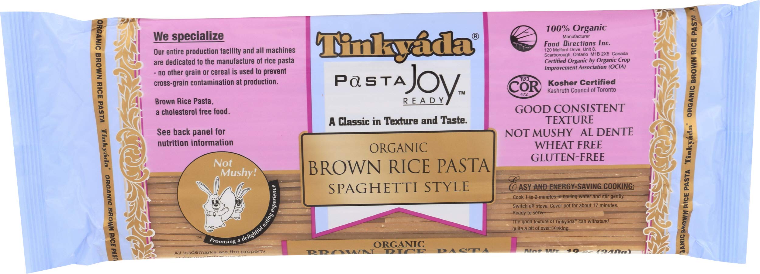 Tinkyada Organic Spaghetti Brown Rice Pasta