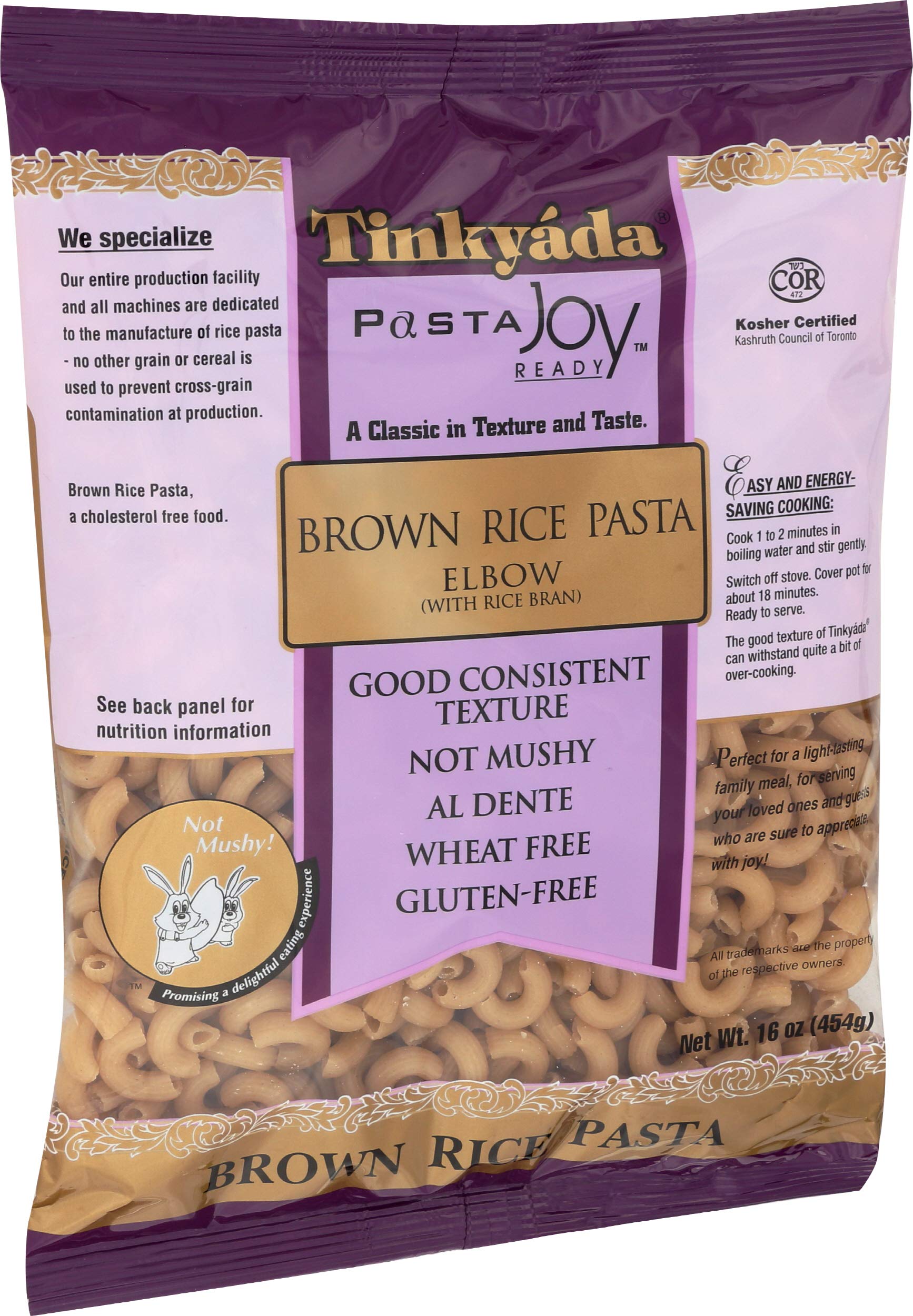 Tinkyada Brown Rice Elbow Pasta, 16 Oz