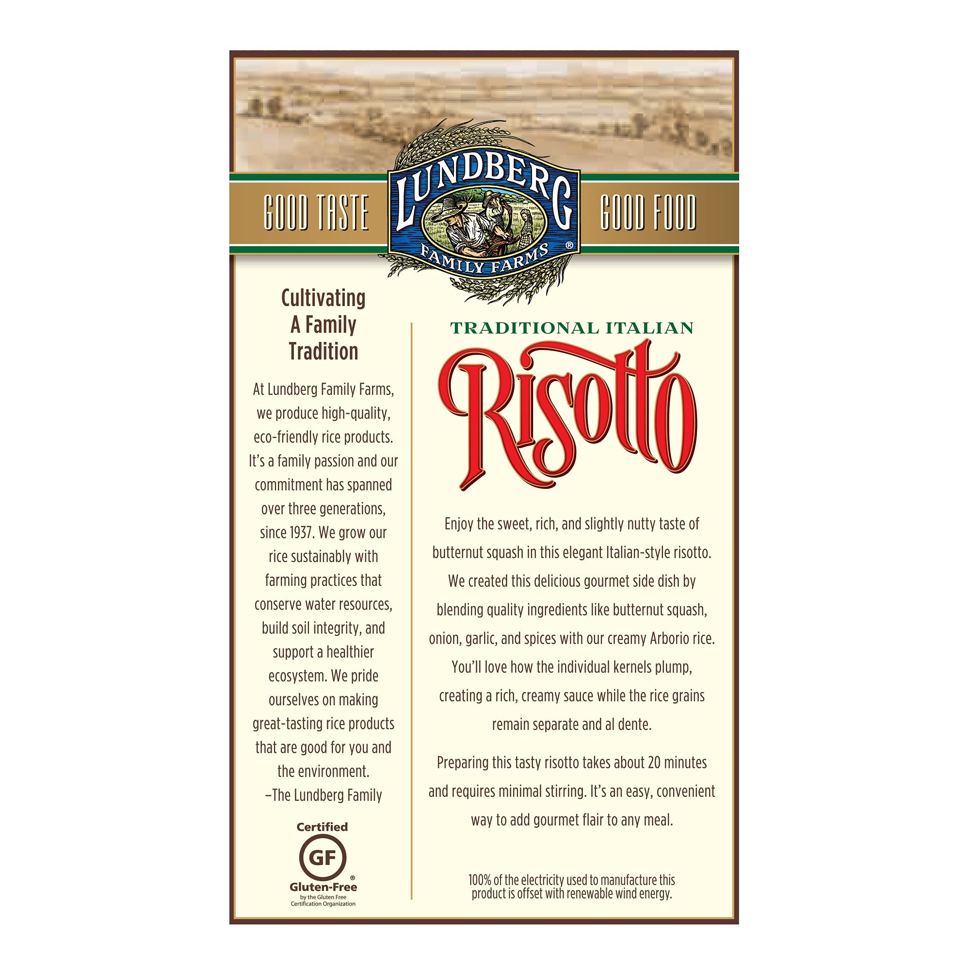 Lundberg Family Farms, Risotto Porcini with Wild Porcini