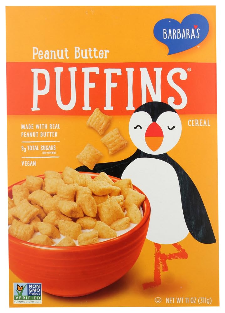 Barbara's Bakery, Puffins Cereal, Peanut Butter, 11 oz (312 g) Barbara's Bakery, Puffins Cereal, Peanut Butter, 11 oz (312 g) - 2pcs