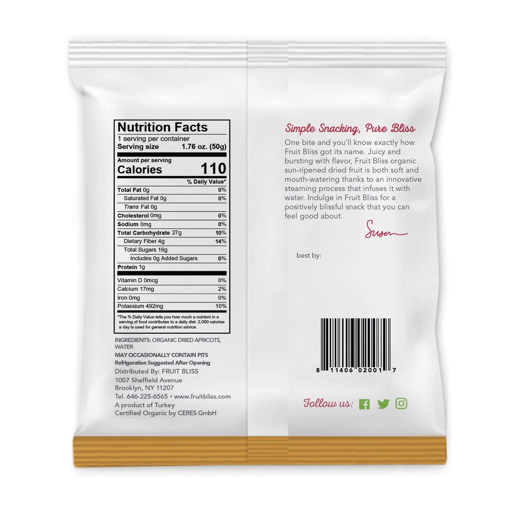 Unsulfured Turkish Apricots - Organic Apricots Dried Fruit Snacks - Healthy Snacks for On the Go & Post Workout Snacks - Non-GMO, Gluten-Free, Dried Apricot Fruit Snacks