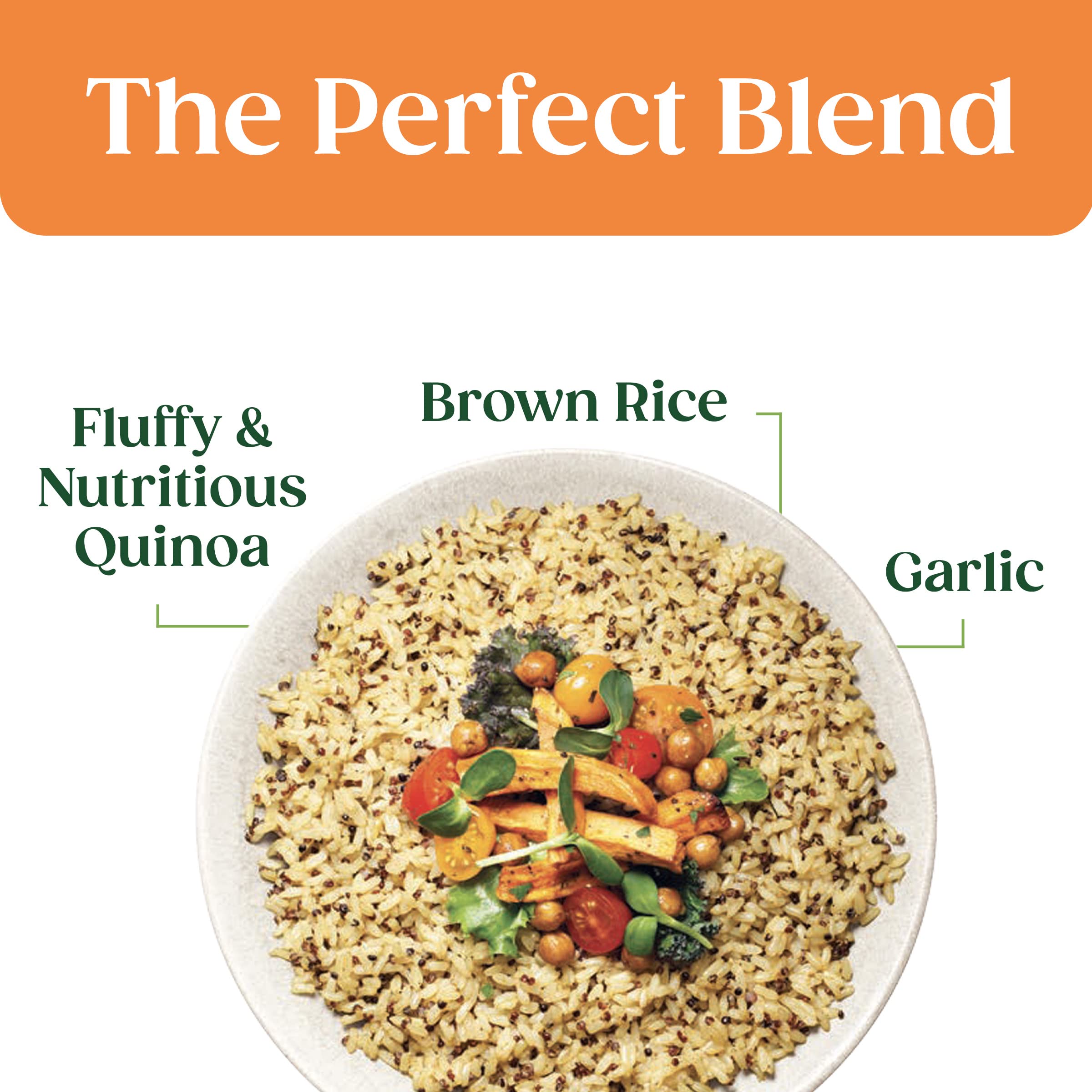SEEDS OF CHANGE Organic Quinoa & Brown Rice with Garlic, 8.5 Ounce