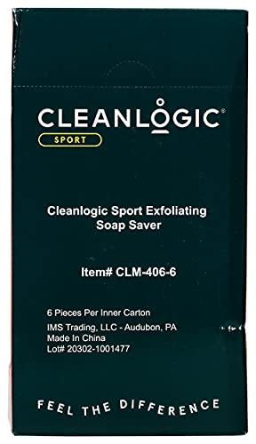 CleanLogic Sport Exfoliating Soap Saver, Certified Organic, 1 Each (Pack of 6)