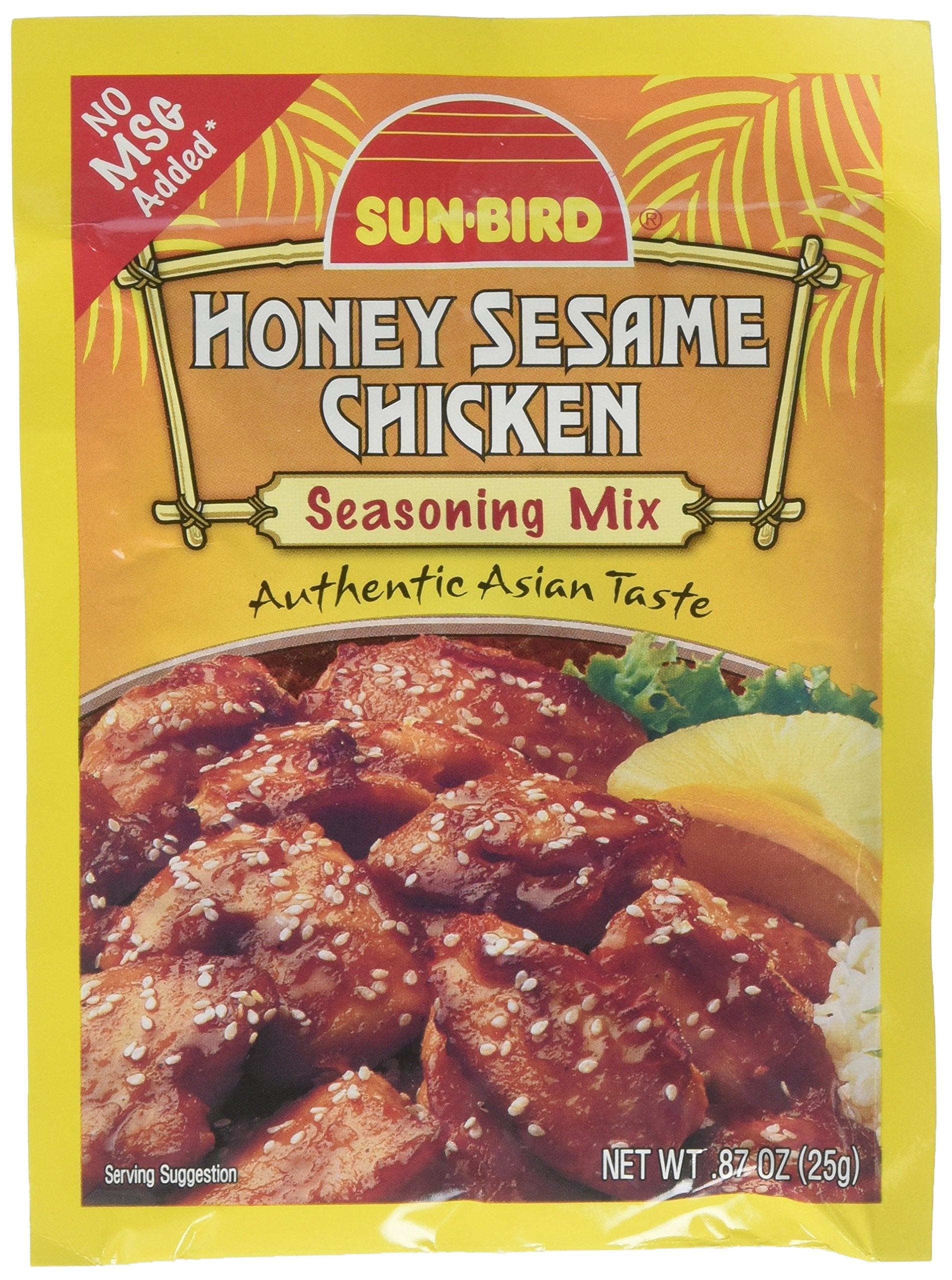 Honey Sesame Chicken Seasoning Mix Packets - Asian Chicken Recipe - 0.88 Ounces Each (Pack of 4)