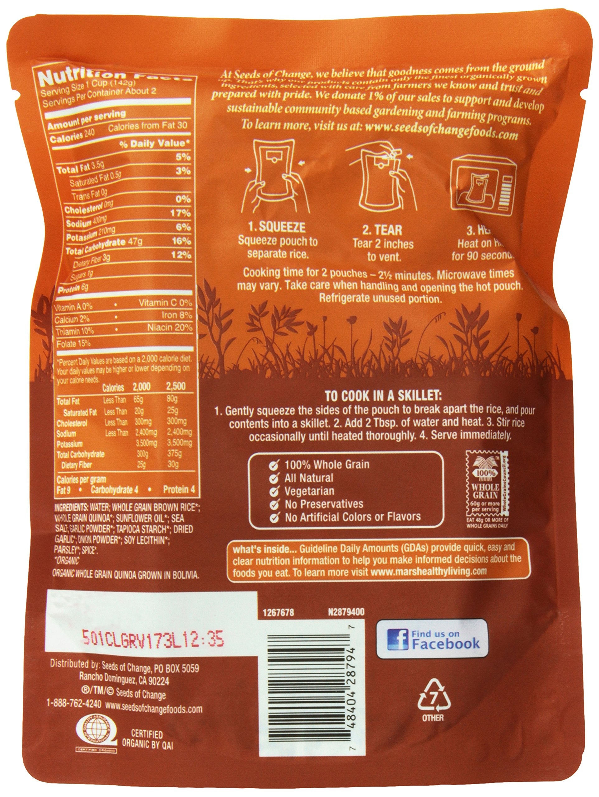 Seeds of Change Organic Quinoa and Brown Rice, 8.5 Ounce ( 6 count )