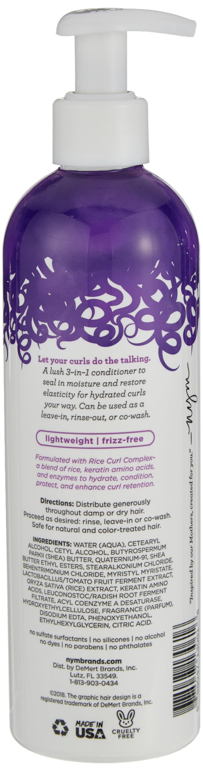 Not Your Mothers Curl Talk Conditioner 3-In-1 12 Ounce Pump (355ml) (2 Pack)