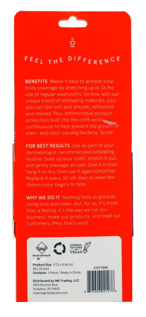 Clean Logic Sport Exfoliating Stretch Cloth (Pack of 3)