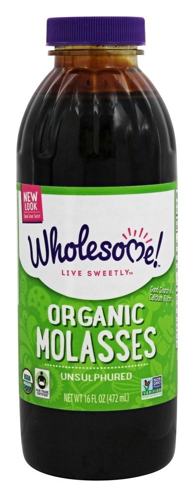 Wholesome Organic Molasses Unsulphured 16 Fl OZ (Pack of 2)