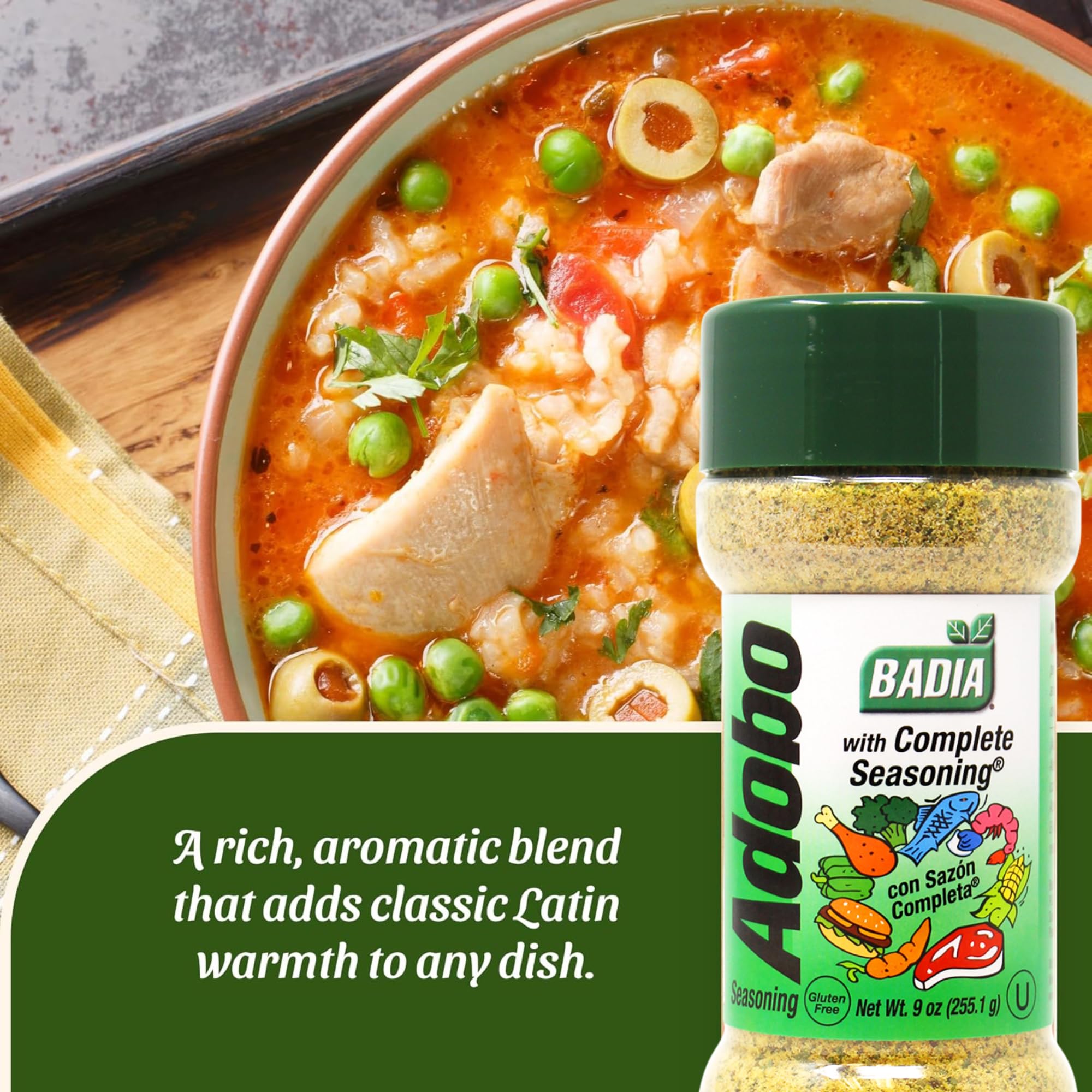Badia Adobo with Complete Seasoning, 9 oz – All Purpose Latin Spice for Everyday Cooking
