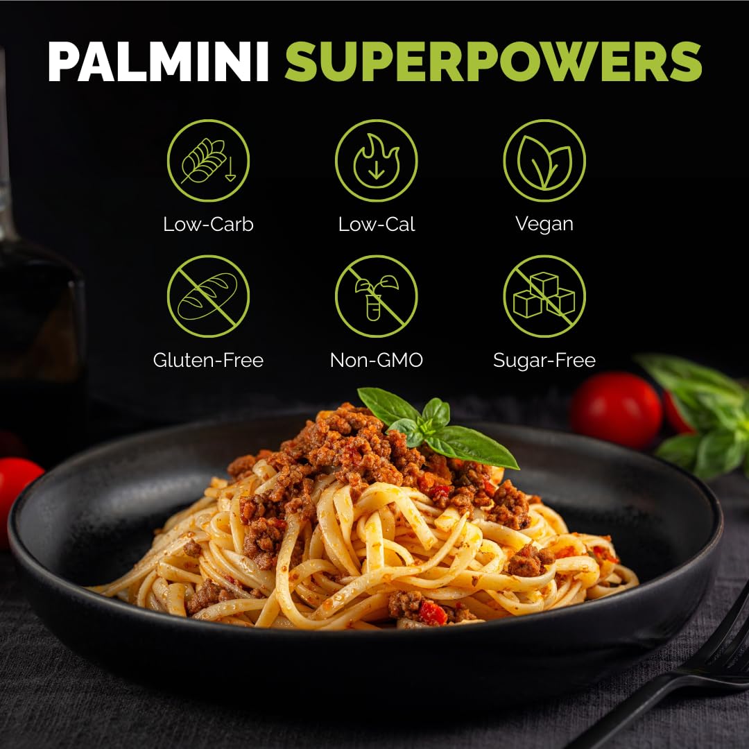 Palmini Linguine Pasta | Low-Carb, Low-Calorie Hearts of Palm Pasta | Keto, Gluten Free, Vegan, Non-GMO | As seen on Shark Tank |(12 Ounce - Pack of 1)