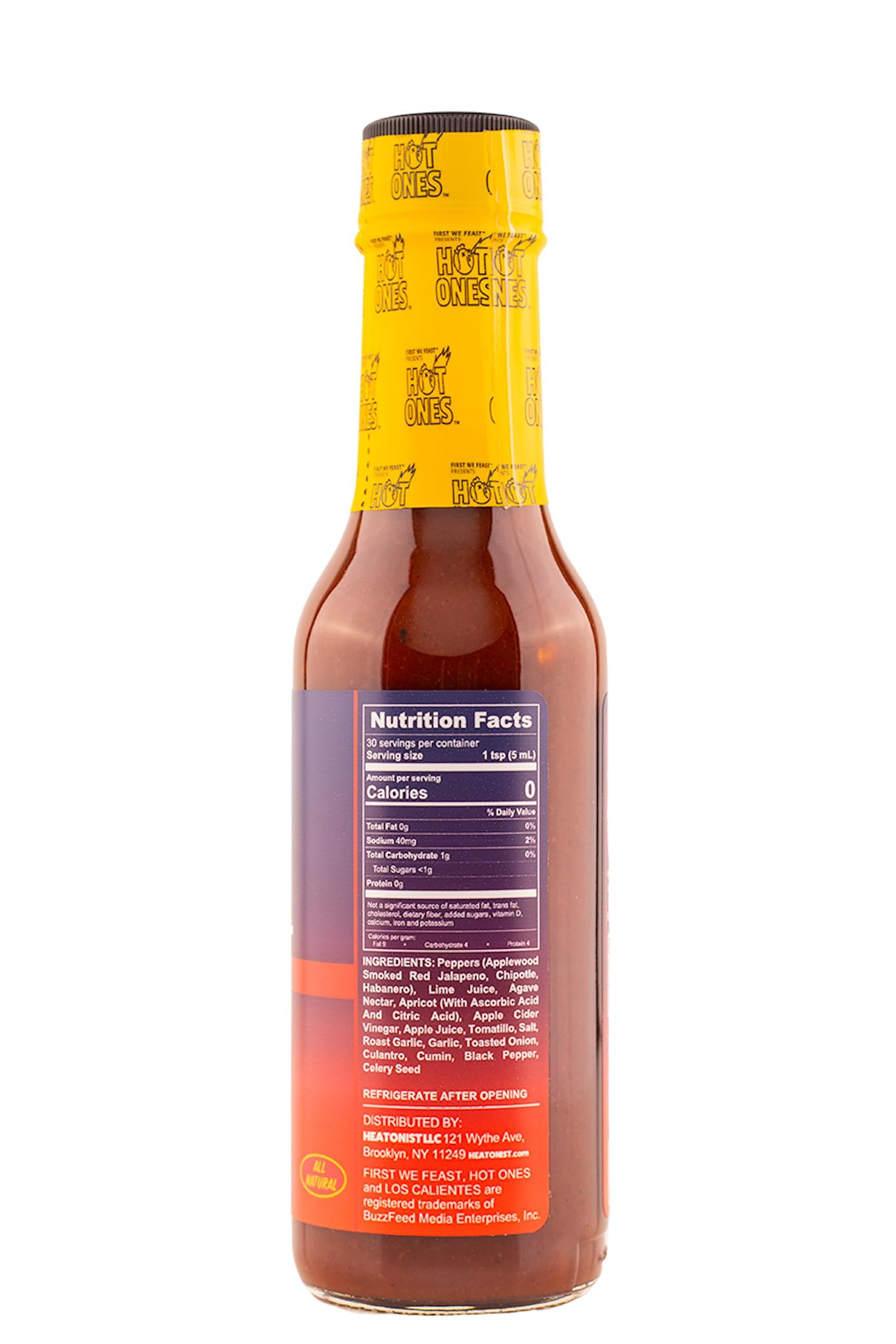 Hot Ones Los Calientes Hot Sauce Gift Set Made With Natural Ingredients & Powerful Flavors