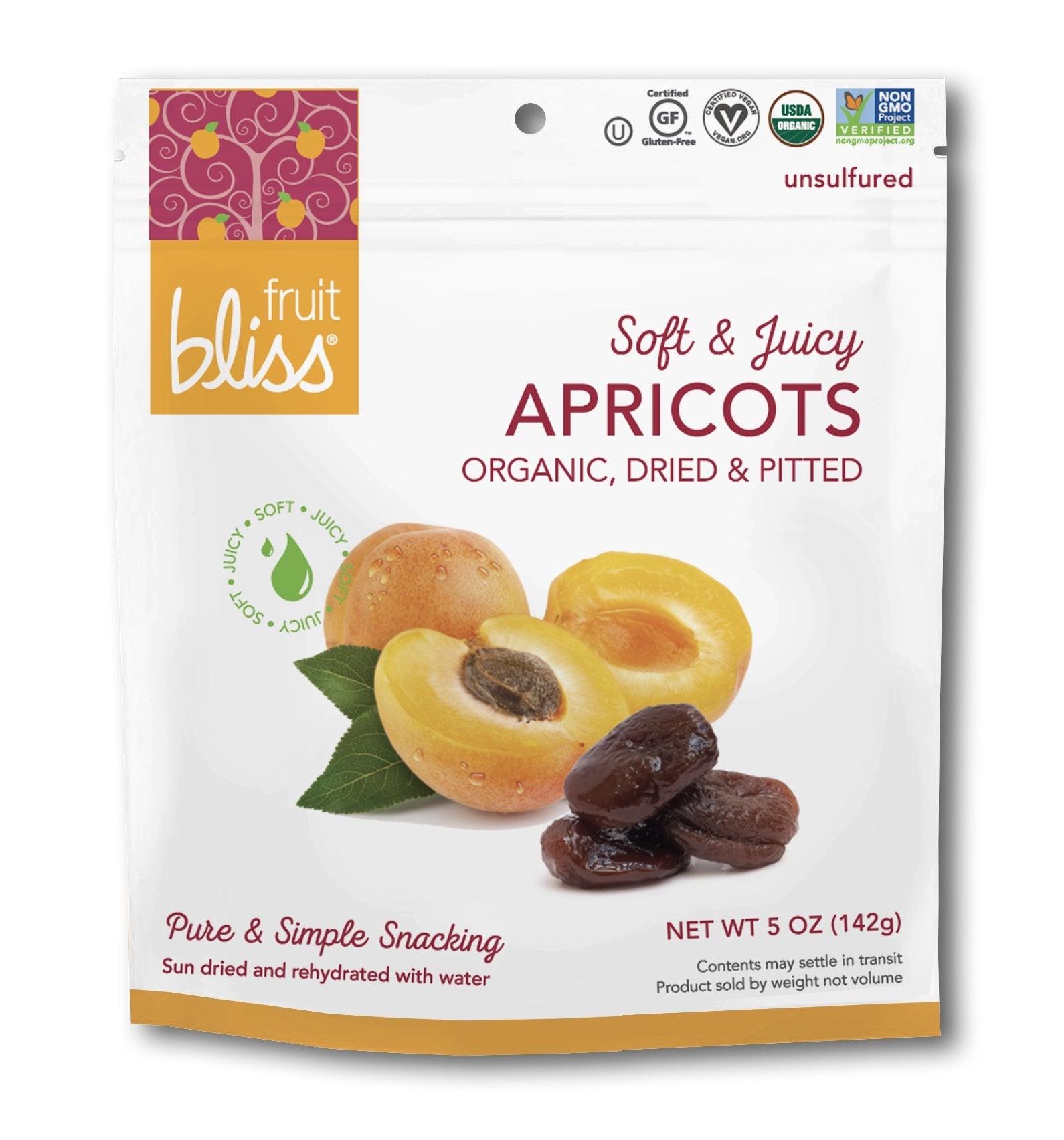 Unsulfured Turkish Apricots - Organic Apricots Dried Fruit Snacks - Healthy Snacks for On the Go & Post Workout Snacks - Non-GMO, Gluten-Free, Dried Apricot Fruit Snacks
