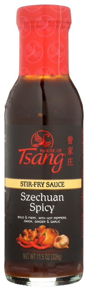 House ofTsang Szechuan Spicy Sauce, 11.5oz Bottles (6 Pack)