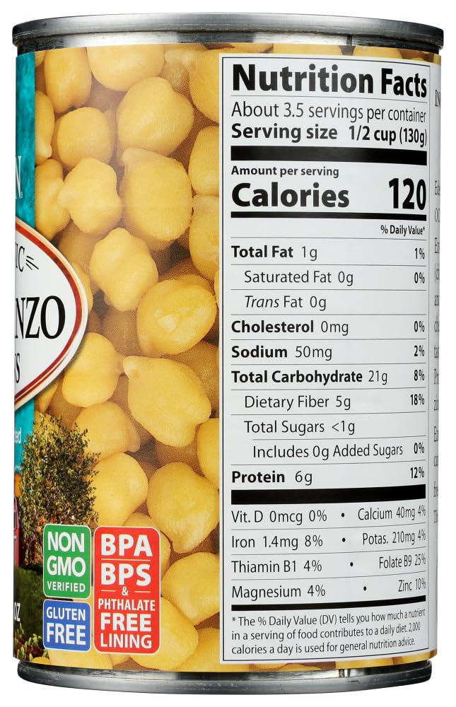 Eden Organic Garbanzo Beans, No Salt Added