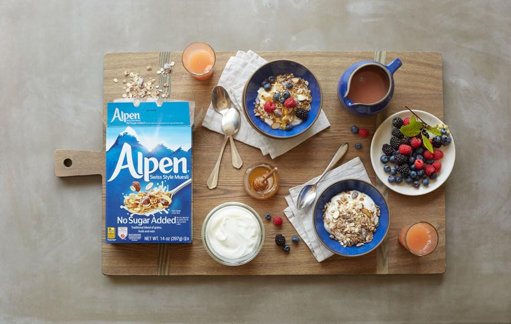 Alpen Original Muesli, Swiss Style Muesli Cereal, Whole Grain, Non-GMO Project Verified, Heart Healthy, Kosher, Vegan